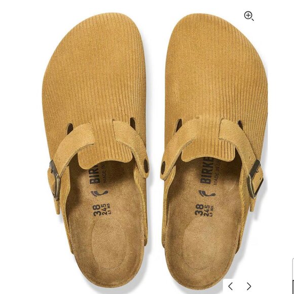 Birkenstock Boston Embossed Suede Clog Size 39 W8-8.5 - Picture 2 of 10